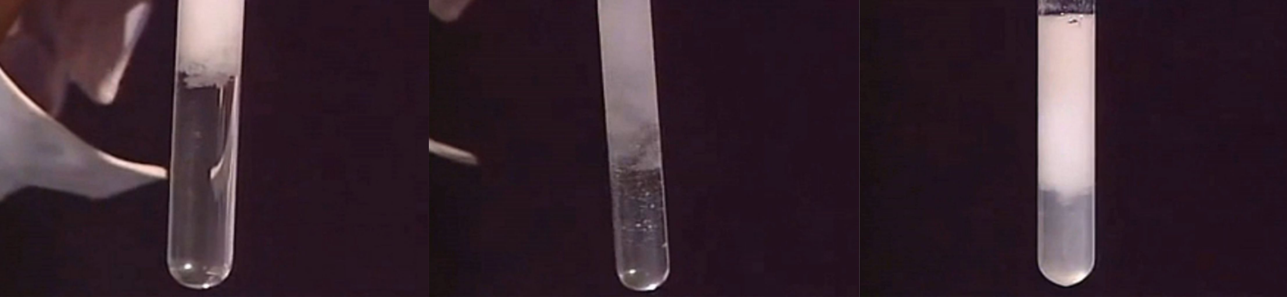 向NaOH溶液里滴加AlCl3溶液至過量,開始無沉淀，過一會兒產(chǎn)生白色沉淀且不溶解